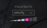 multiple palm mute intensity